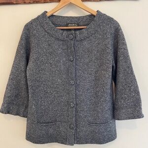 Eddie Bauer | Merino Wool Blend Sparkle Knit Cardigan Sweater size S